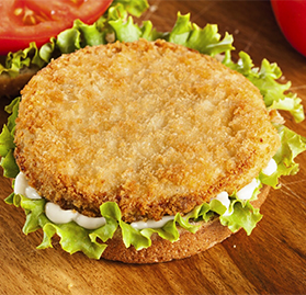 Patty, Breaded, Cooked, 3oz