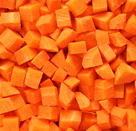 Vegetable, Carrots, Diced, IQF