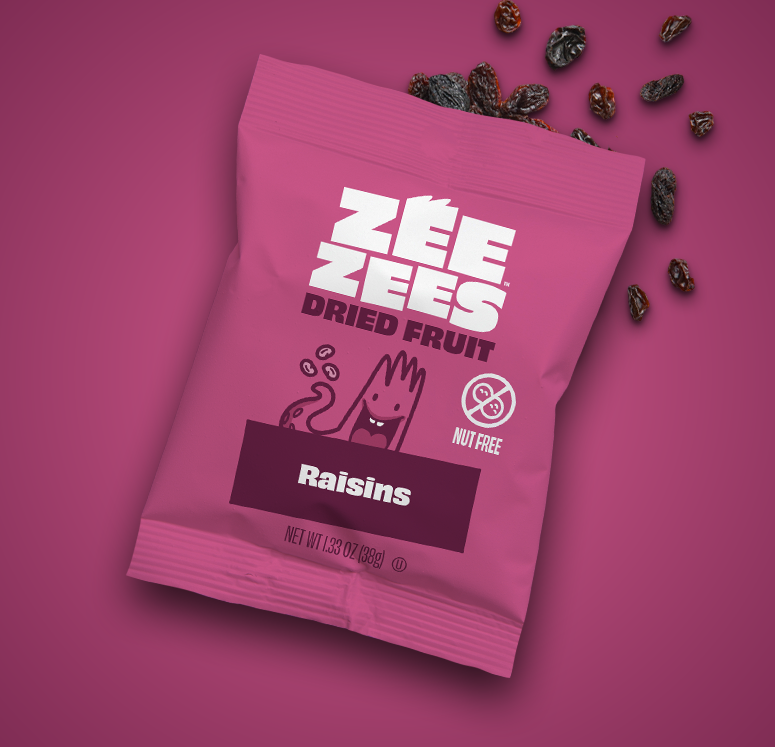 Zee Zees, Dried Fruit, Raisins, I/W, 1.33oz image