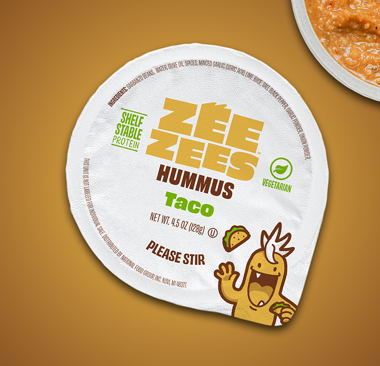 Zee Zees, Hummus Cup, Taco, I/W, 4.5oz image