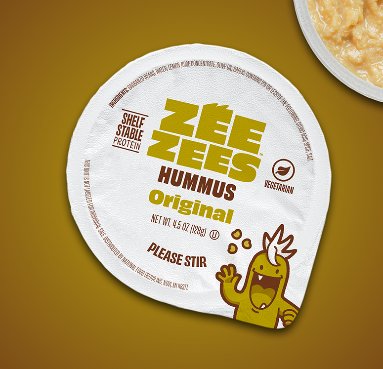 Zee Zees, Hummus Cup, Original, I/W, 4.5oz