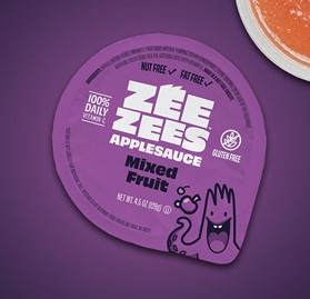 Zee Zees, Applesauce Cup, Mixed Fruit, I/W, 4.5oz