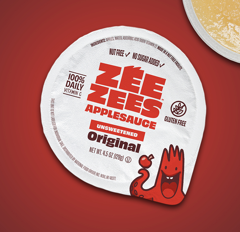 Zee Zees, Applesauce Cup, Original, Unsweetened, I/W, 4.5oz image