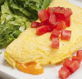 Egg, Omelet Cheddar Cheese IQF