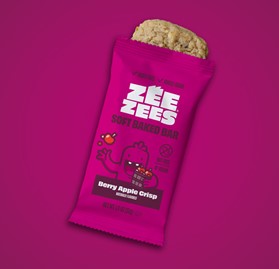 Zee Zees, Soft Baked Bar, Berry Apple Crisp, WG, I/W, 1.3oz