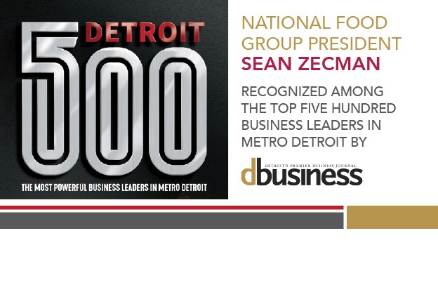 National Food Group President Sean Zecman Named To Detroit 500 List
