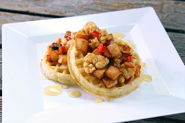 Chicken HashWaffles